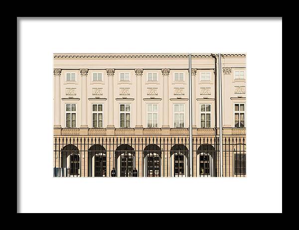 Outdoors Framed Print featuring the photograph Warsaw Presidential Palace in Poland by @ Didier Marti