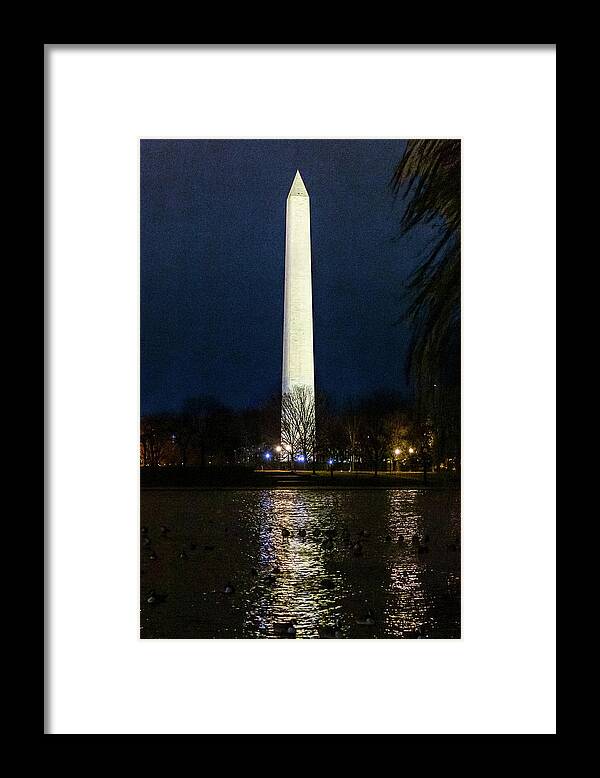 Washington D.c. Framed Print featuring the digital art Washington Monument by SnapHappy Photos