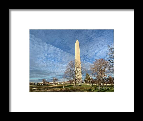 Framed Print featuring the photograph Washington Monument by Annamaria Frost