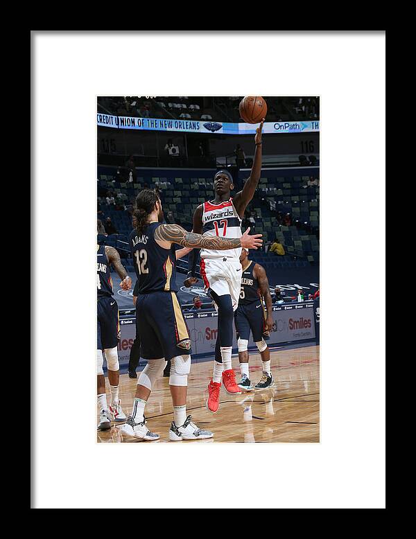Smoothie King Center Framed Print featuring the photograph Washington Wizards v New Orleans Pelicans by Layne Murdoch Jr.