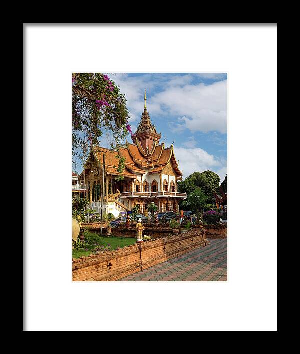 Buddhism Framed Print featuring the photograph Wat Buppharam, Chiang Mai by Christine Ley