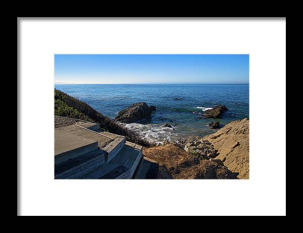 Blue Sky Framed Print featuring the photograph Watch Your Step by Matthew DeGrushe
