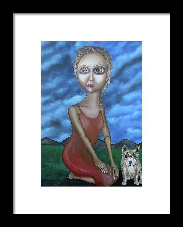 Magical Framed Print featuring the painting Watchful by Steve Shanks