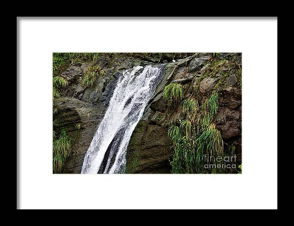 Water Framed Print featuring the photograph Water Fall Splash by Jimmy Clark