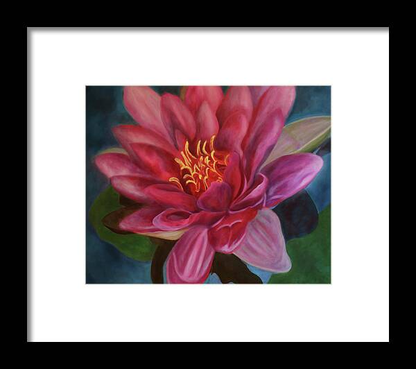 Art Framed Print featuring the painting Water Lily by Tammy Pool