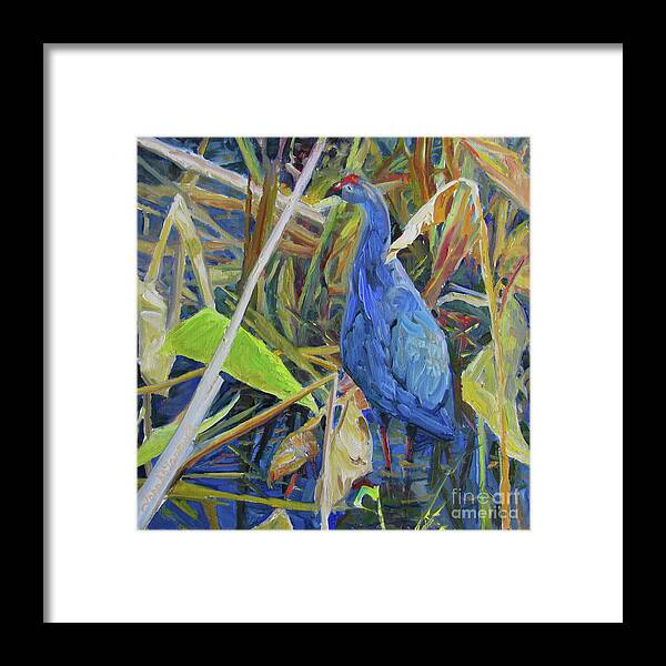 Everglades Framed Print featuring the painting Water Rail, Everglades by John McCormick