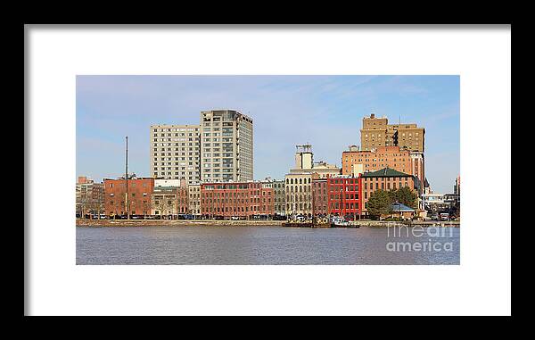 Water Street Framed Print featuring the photograph Water Street Downtown Toledo 5210 by Jack Schultz