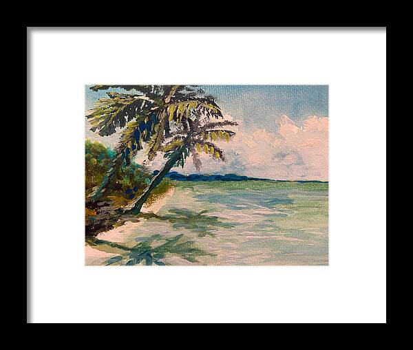 Watercolor Framed Print featuring the painting Watercolor Florida Gulf Coast by Larry Whitler