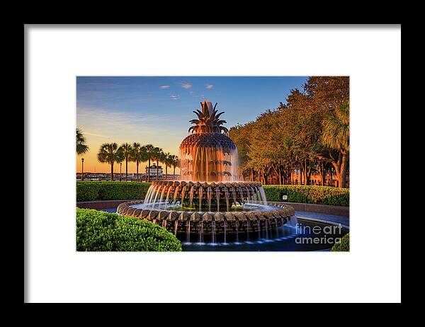 America Framed Print featuring the photograph Waterfront Park Sunrise by Inge Johnsson