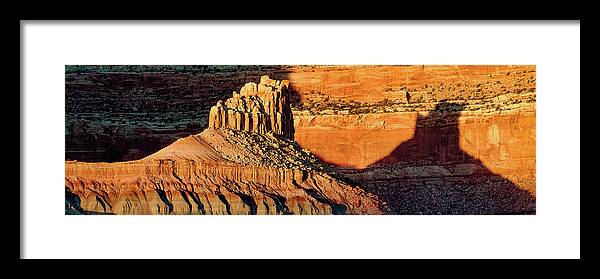 Capitol Reef Framed Print featuring the photograph Waterpocket Fold - Capitol Reef Nat'l Park by Larey McDaniel