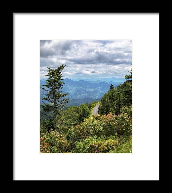 Mountains Framed Print featuring the photograph Waterrock Knob Eastern View - Blue Ridge Parkway by Susan Rissi Tregoning