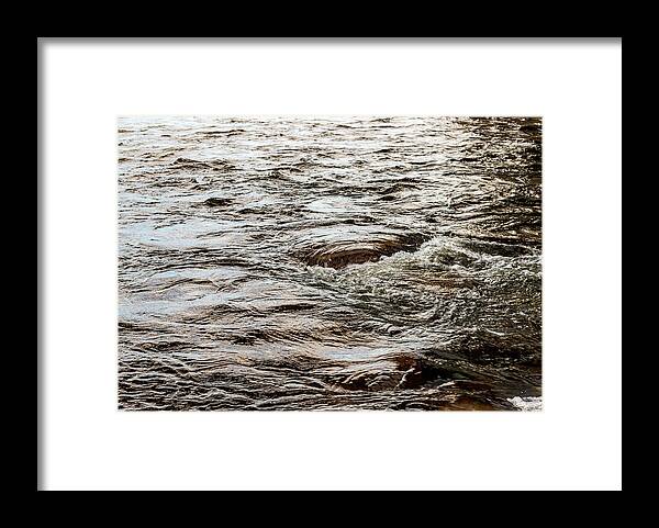 Landscapes Framed Print featuring the photograph Waterscapes - Delaware River - Clean Water Photography 2 by Amelia Pearn