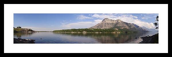 Waterton Framed Print featuring the photograph Waterton panorama 2 by Lisa Mutch