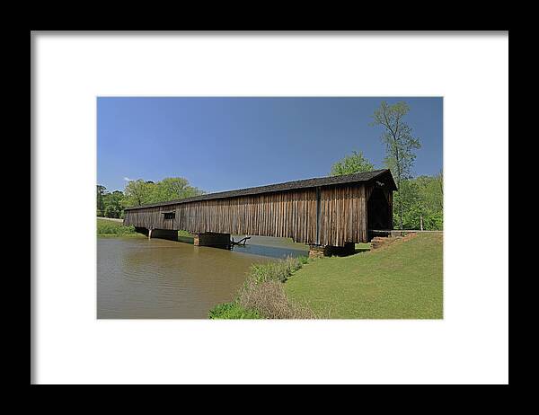 Covered Bridge Framed Print featuring the photograph Watson Mill Bridge - Georgia by Richard Krebs