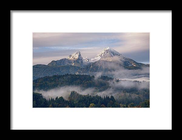 Watzmann Framed Print featuring the photograph Watzmann from Berchtesgaden by Alexander Kunz
