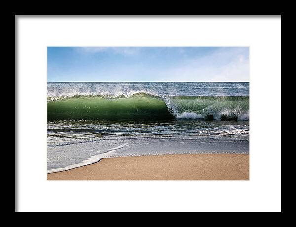 Wave Framed Print featuring the photograph Wave Hello by Gary Geddes