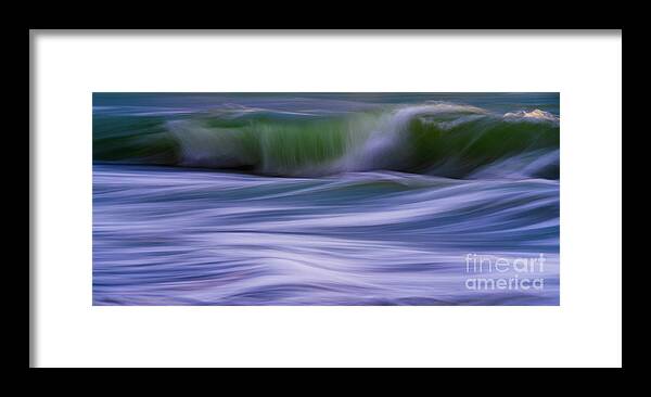 Wave Framed Print featuring the photograph Waves Flow and Colors by Mike Reid