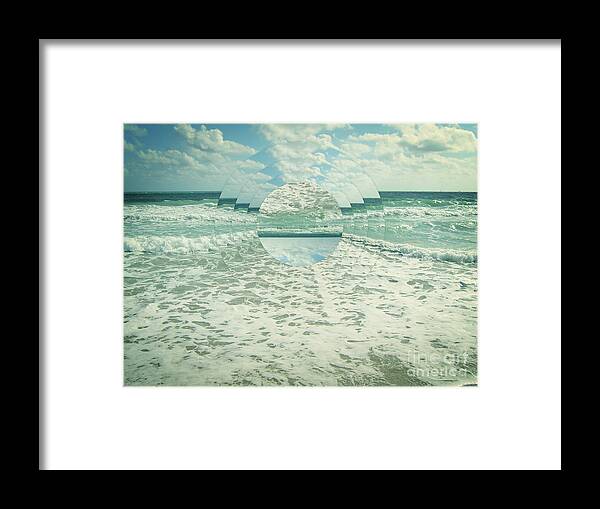 Ocean Framed Print featuring the photograph Waves of Reflection by Phil Perkins