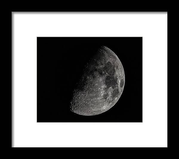 Moon Framed Print featuring the photograph Waxing Gibbous May 10th 2022 by Rich Kovach
