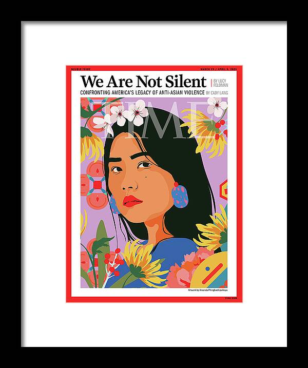 Asian American Framed Print featuring the photograph We Are Not Silent by Amanda Phingbodhipakkiya
