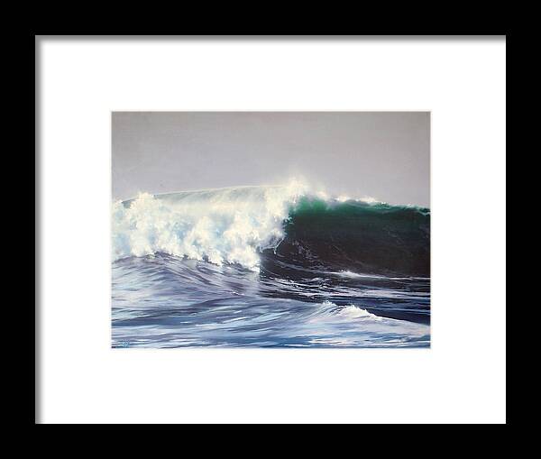 The Wedge Framed Print featuring the painting Wedge by Philip Fleischer