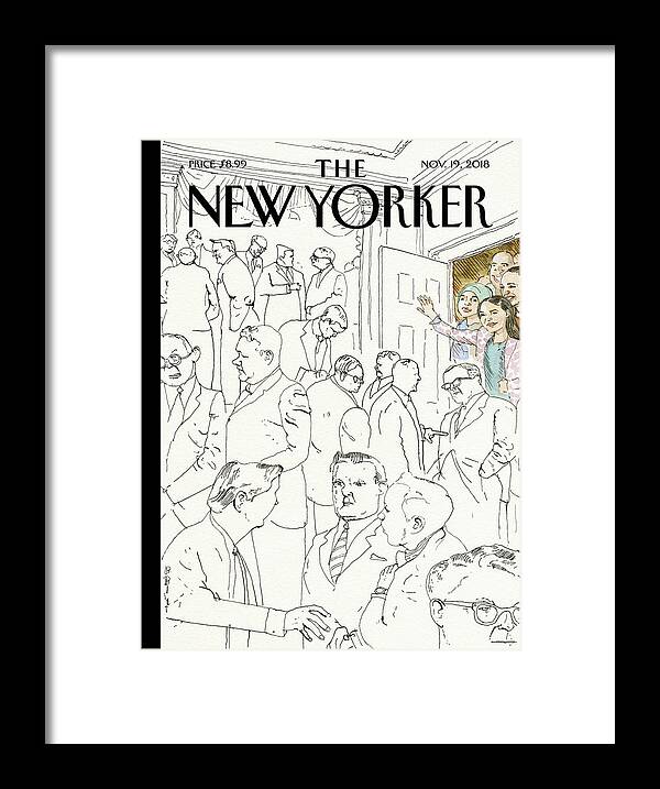 Welcome To Congress Framed Print featuring the drawing Welcome to Congress by Barry Blitt