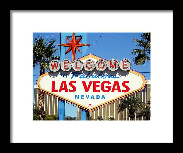 City Framed Print featuring the photograph Welcome to Fabulous Las Vegas by Dietmar Scherf