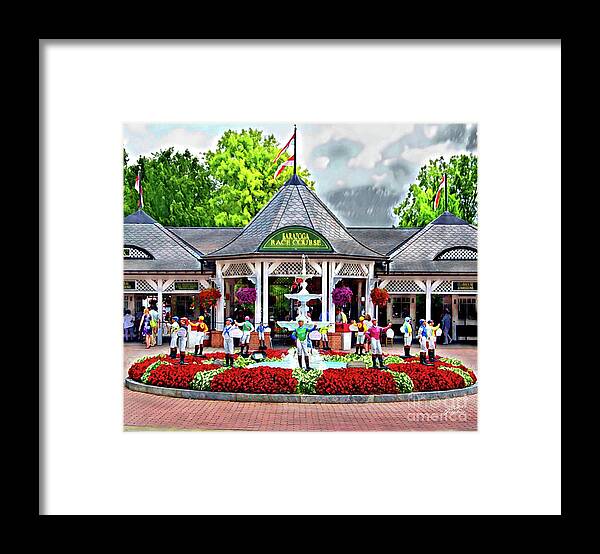 Saratoga Framed Print featuring the digital art Welcome To Saratoga by CAC Graphics