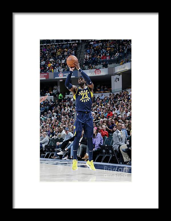 Nba Pro Basketball Framed Print featuring the photograph Wesley Matthews by Ron Hoskins