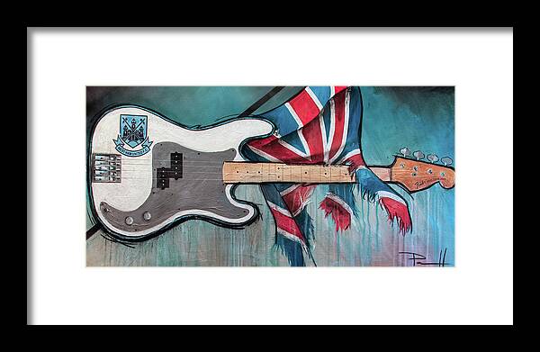 Music Framed Print featuring the painting West Ham Trooper by Sean Parnell