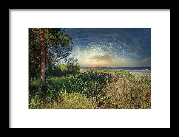Photography #sunset Photography #sunset Time #dreamy#coloration#beautiful Country#latvian Nature#my Dream#jurmala#by The Beach #seascape Photography Framed Print featuring the photograph What I Dream At Summer Night /Sunset by Aleksandrs Drozdovs