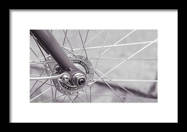 Bike Framed Print featuring the photograph Wheel Hub by David Lee
