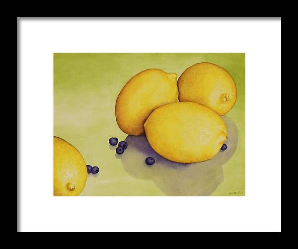 Kim Mcclinton Framed Print featuring the painting When Life Gives You Lemons by Kim McClinton