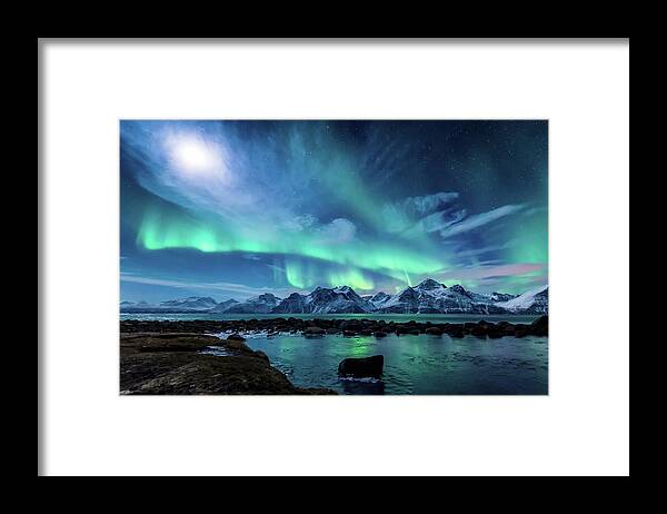 #faatoppicks Framed Print featuring the photograph When The Moon Shines by Tor-Ivar Naess