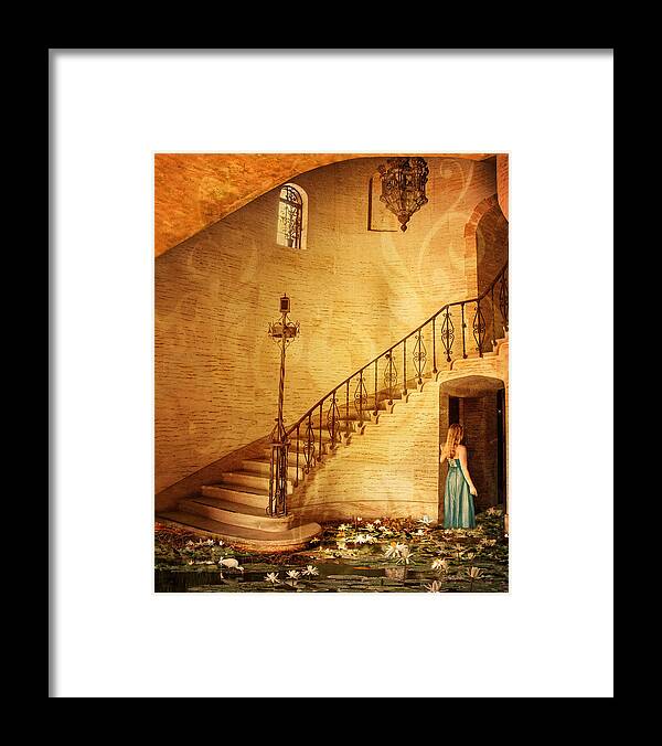 Mansion Framed Print featuring the photograph Where the Water Leads by Shara Abel