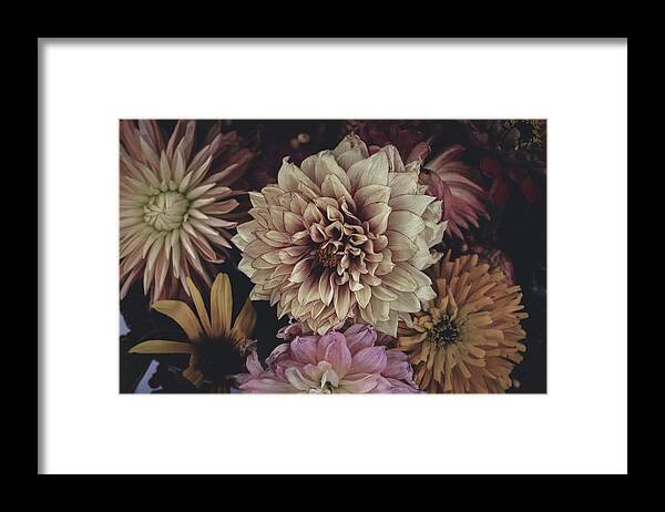 Tillamook Framed Print featuring the photograph While on vacation at the beach we went to a nearby county fair - assorted-color flower arrangement - Tillamook, United States by Julien