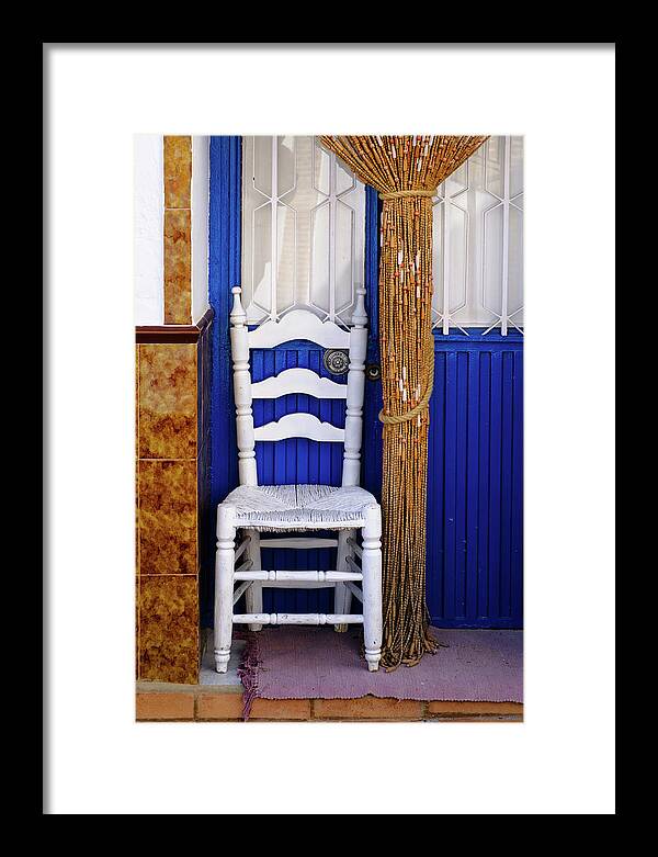 White Chair Framed Print featuring the photograph White Chair by Gary Browne