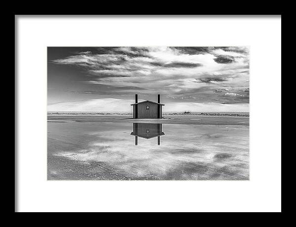 © 2020 Lou Novick All Rights Reversed Framed Print featuring the photograph White Sands National Park #11 by Lou Novick