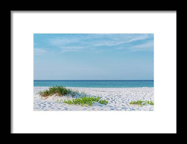 Gulf Island National Seashore Framed Print featuring the photograph White Sandy Beach Florida Coastline by Jennifer White