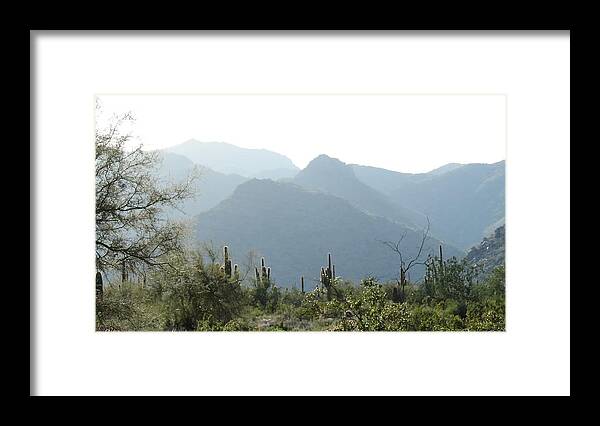 White Tank Mountain Framed Print featuring the photograph White Tank Mountain by Bill Tomsa