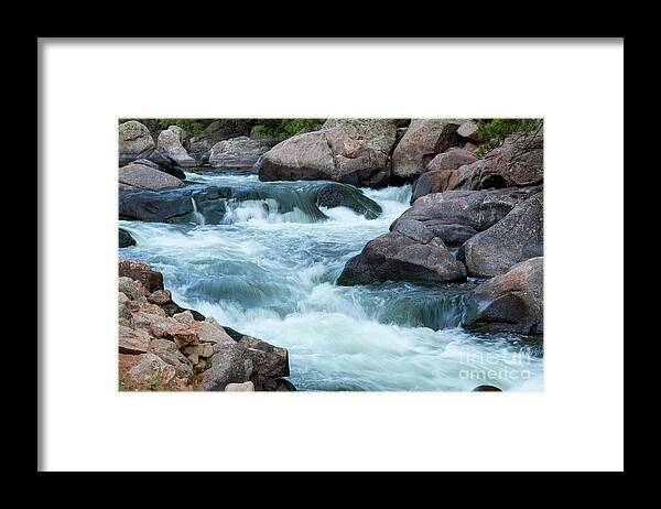 Eleven Mile Canyon Framed Print featuring the photograph Whitewater in the Platte by Steven Krull