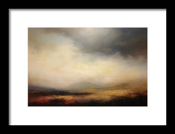 Wide Open Spaces Framed Print featuring the painting Wide Open Spaces Desert Dreams 5 by Jai Johnson