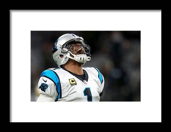 Playoffs Framed Print featuring the photograph Wild Card Round - Carolina Panthers vs New Orleans Saints by Sean Gardner