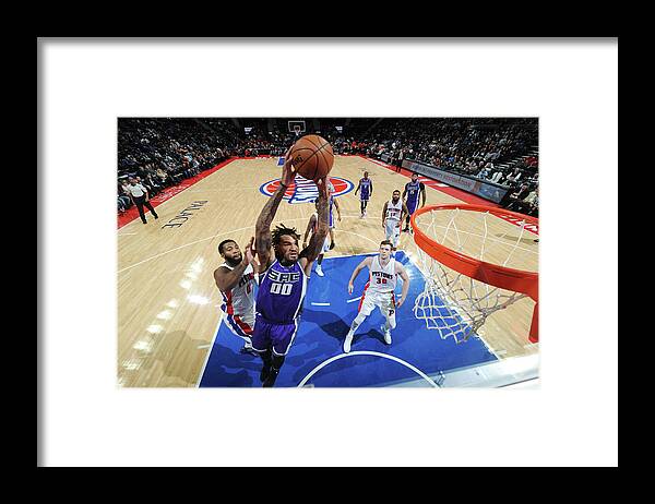 Nba Pro Basketball Framed Print featuring the photograph Willie Cauley-stein by Chris Schwegler