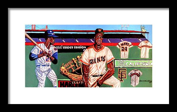Mays Framed Print featuring the painting Willie Mays by Duane Corey
