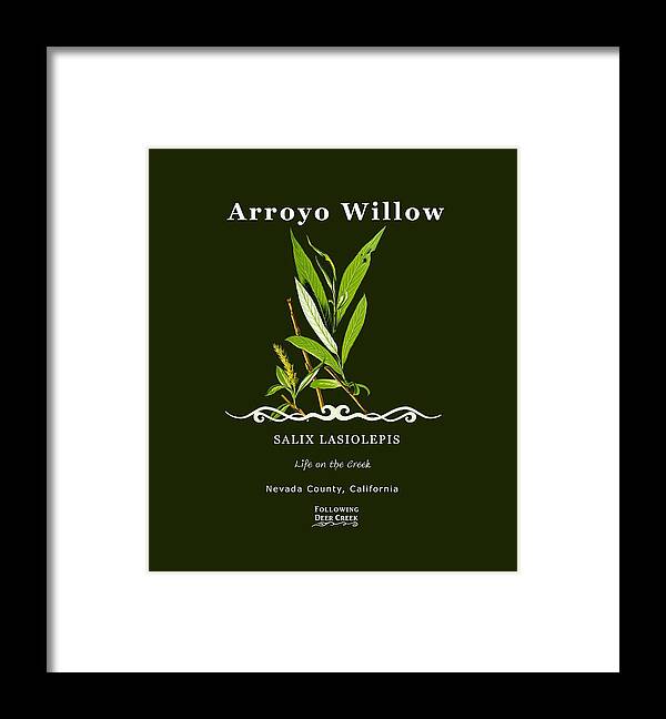 Arroyo Willow Framed Print featuring the digital art Willow by Lisa Redfern