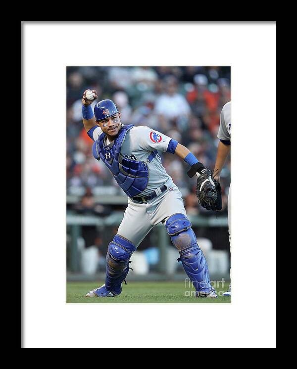 San Francisco Framed Print featuring the photograph Willson Contreras and Nick Hundley by Ezra Shaw