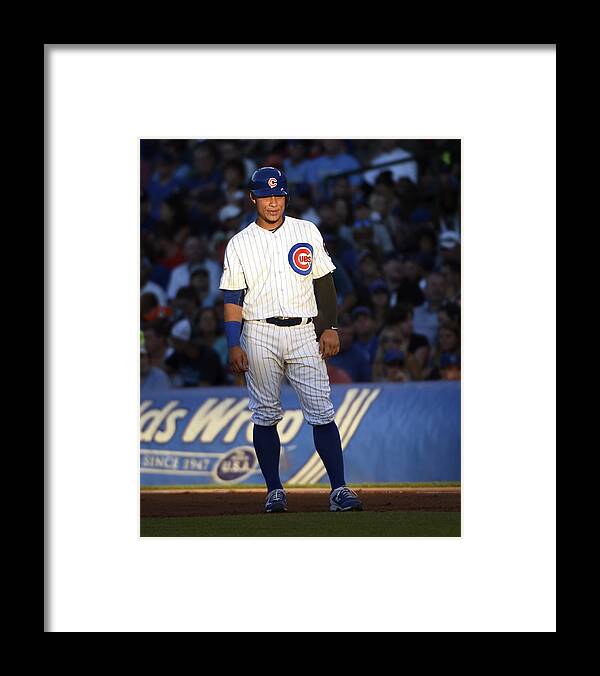 People Framed Print featuring the photograph Willson Contreras by David Banks