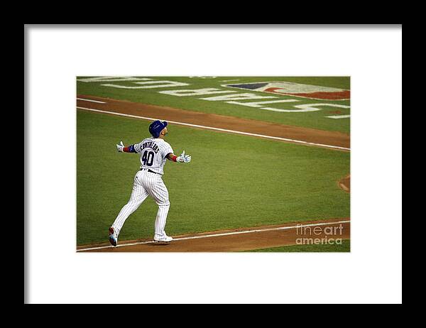 People Framed Print featuring the photograph Willson Contreras by Patrick Mcdermott