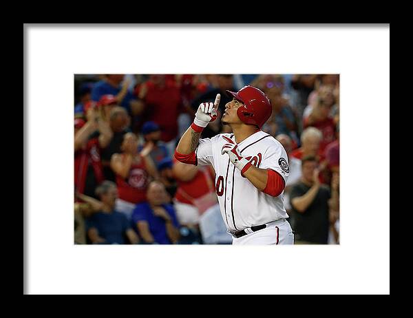 People Framed Print featuring the photograph Wilson Ramos by Rob Carr